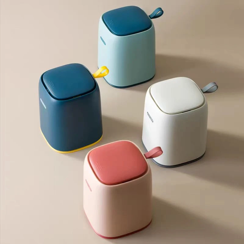 高品质桌面垃圾桶 按压式 超高品质  桌面分类可内套垃圾袋