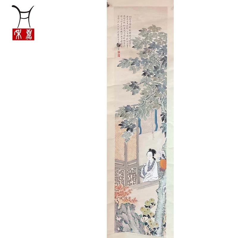 F1012宋先生TJ仕女纸轴137x32.5/4平尺