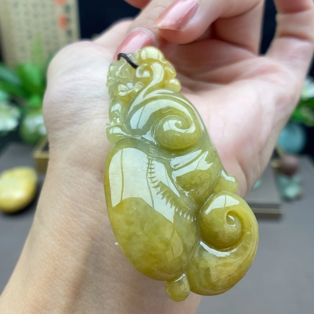 翡翠未镶嵌颈饰吊坠19