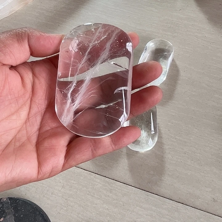 天然水晶原石未镶嵌水晶风*