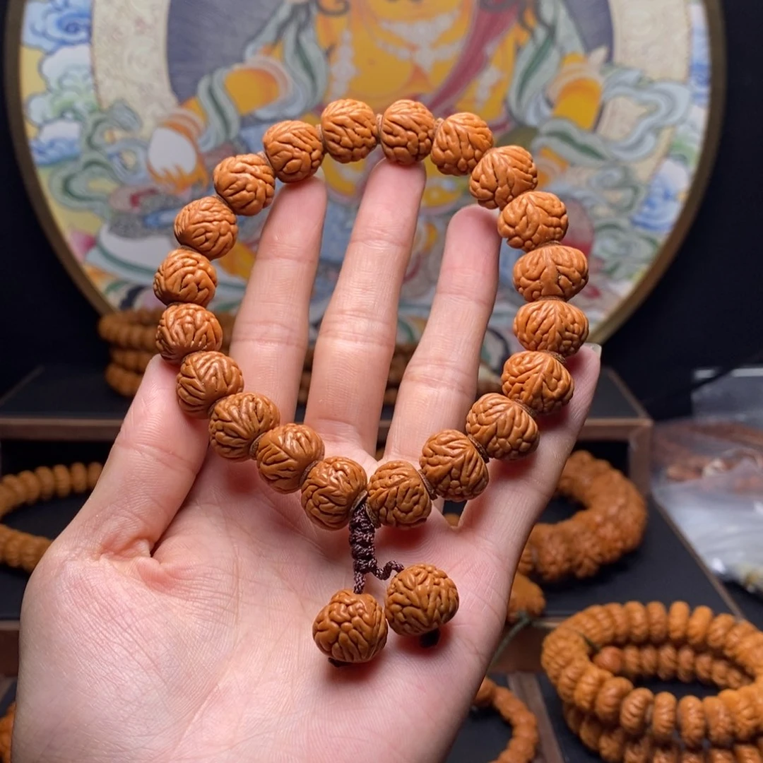 手串桃核龙纹桃核豹子头