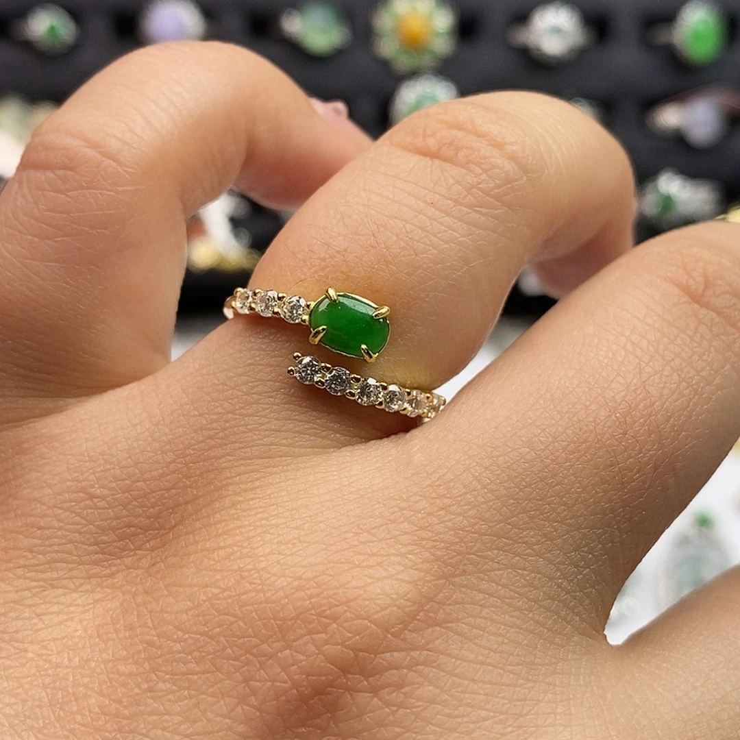 翡翠未镶嵌戒指翡翠