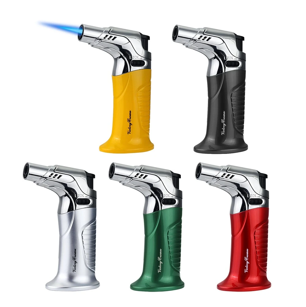 新雪茄打火机雪茄喷枪雪茄专用打火机单火焰直冲台式家用多色可选