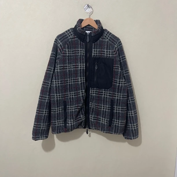 99新 BURBERRY/博柏利 男士泰迪夹克摇粒绒毛绒外套