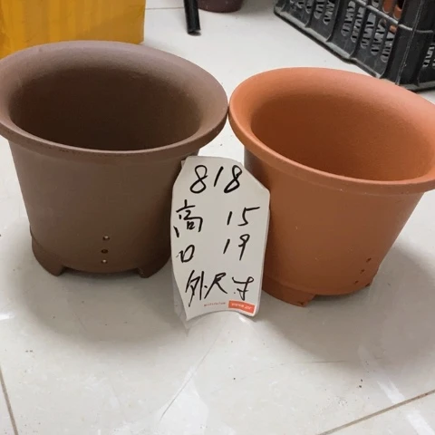 红陶粗陶花盆818