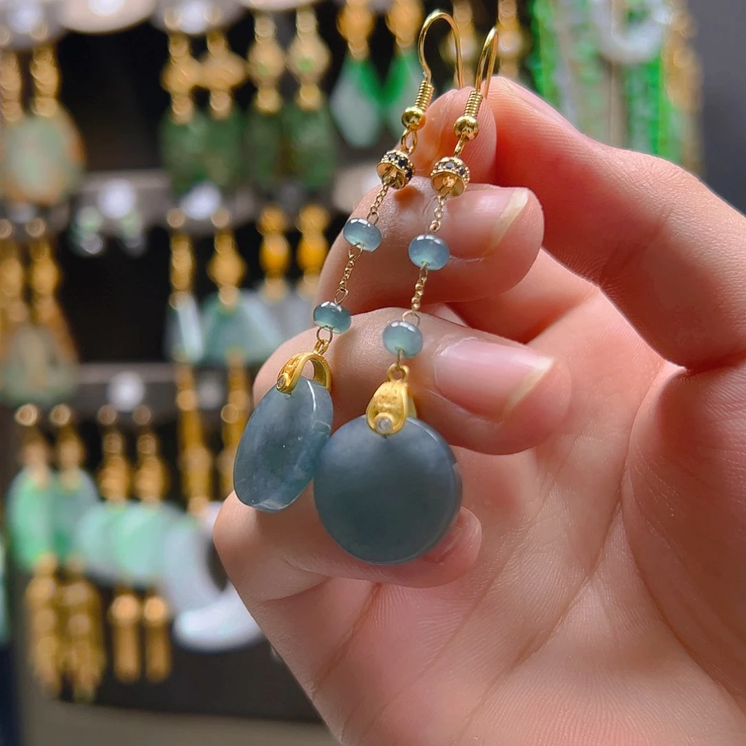 未镶嵌翡翠耳饰翡翠