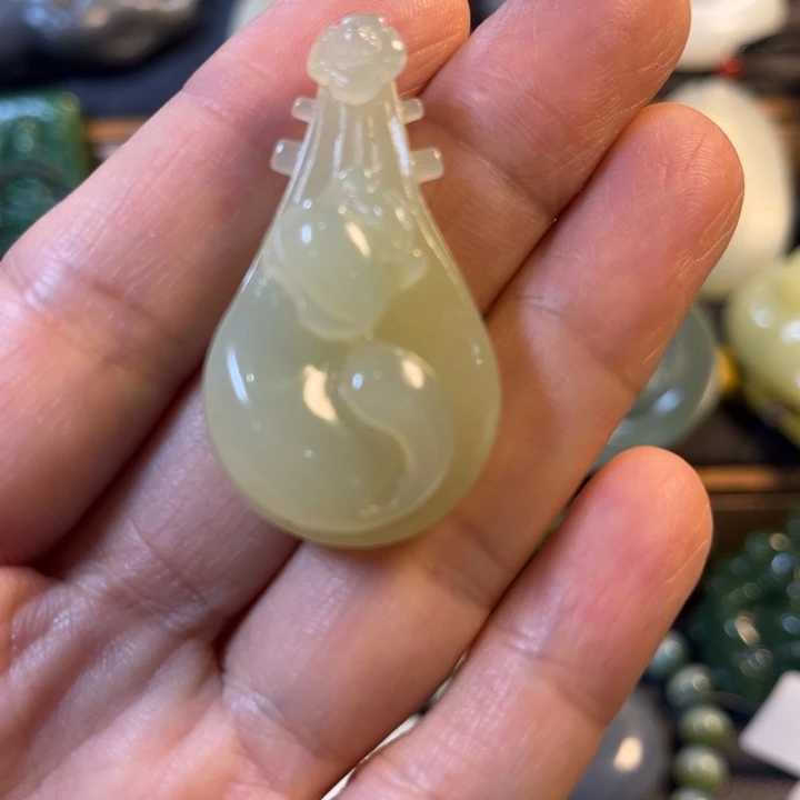 和田玉未镶嵌吊坠(不含链)