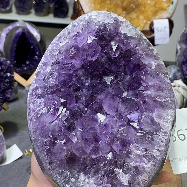 紫晶珠宝半成品未镶嵌