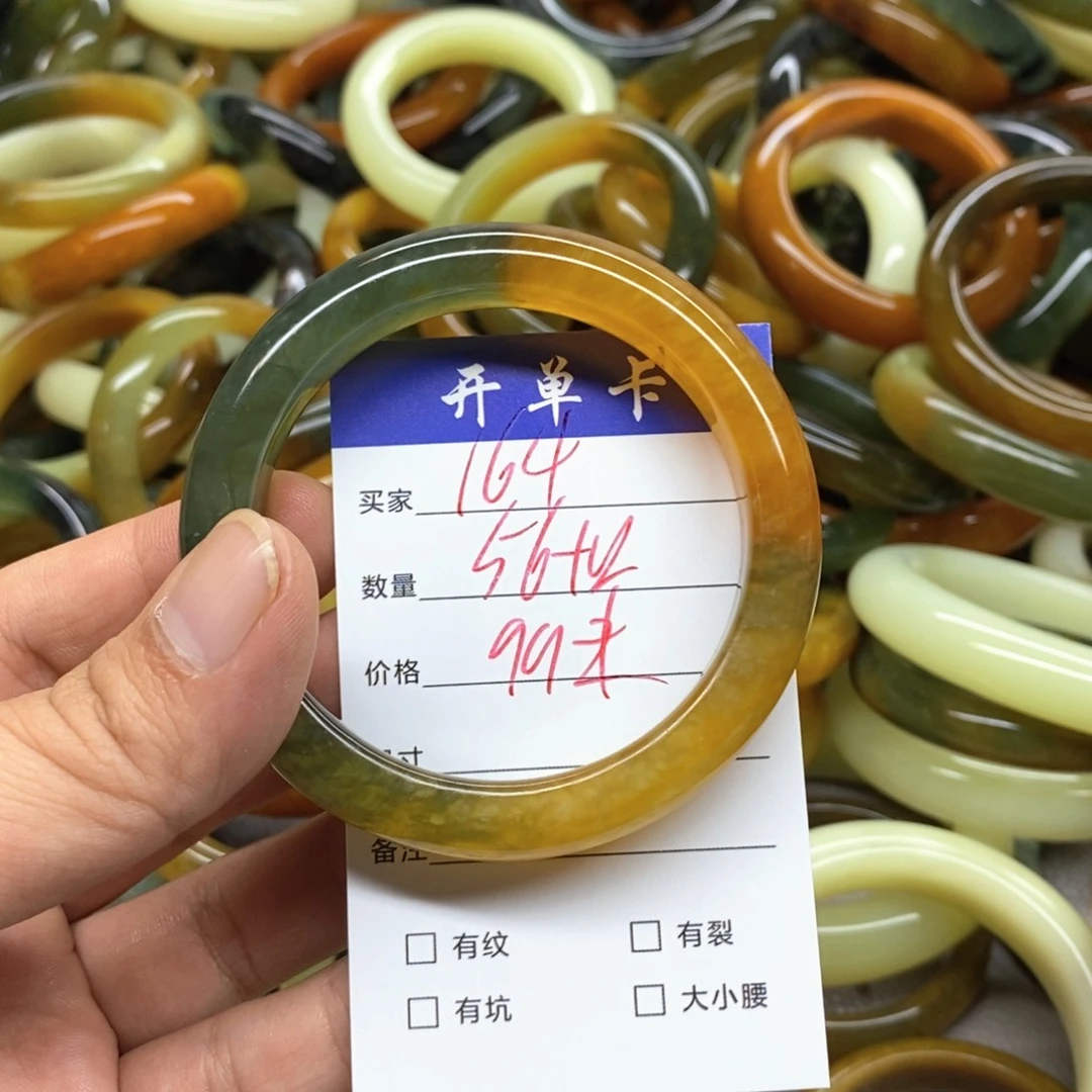 未镶嵌蛇纹石玉手镯