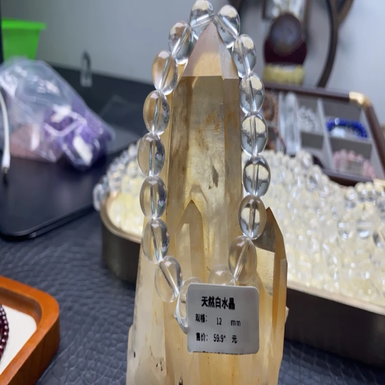 天然白水晶男女百搭款12mm