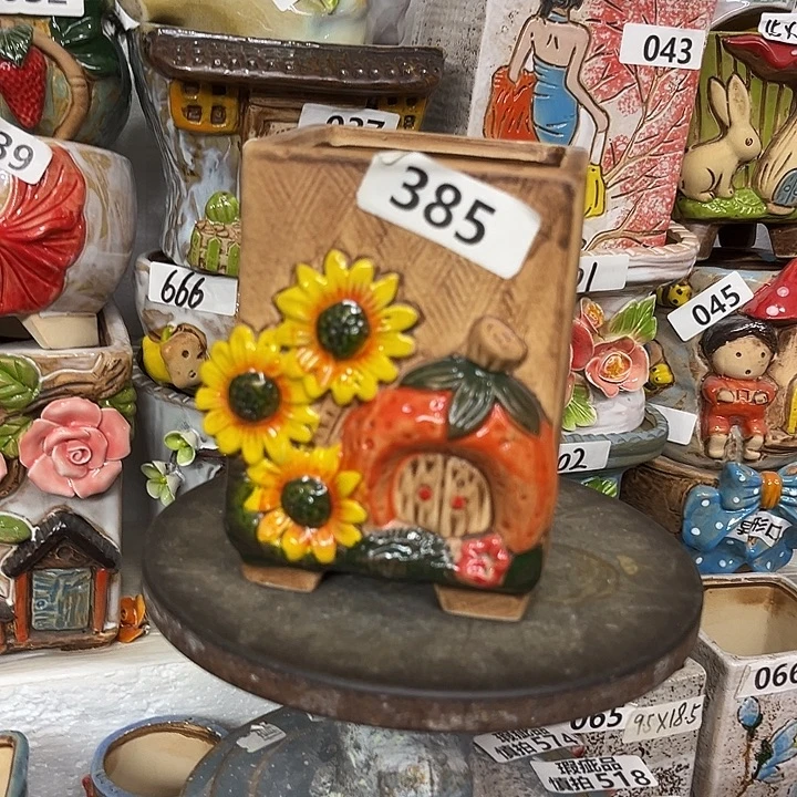 粗陶材质多肉花盆