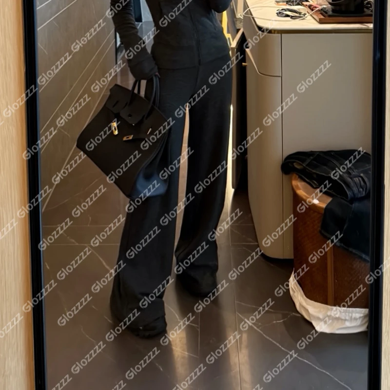 【Glozzzz】小太阳 百搭显瘦休闲裤时尚长裤保暖阔腿裤S906