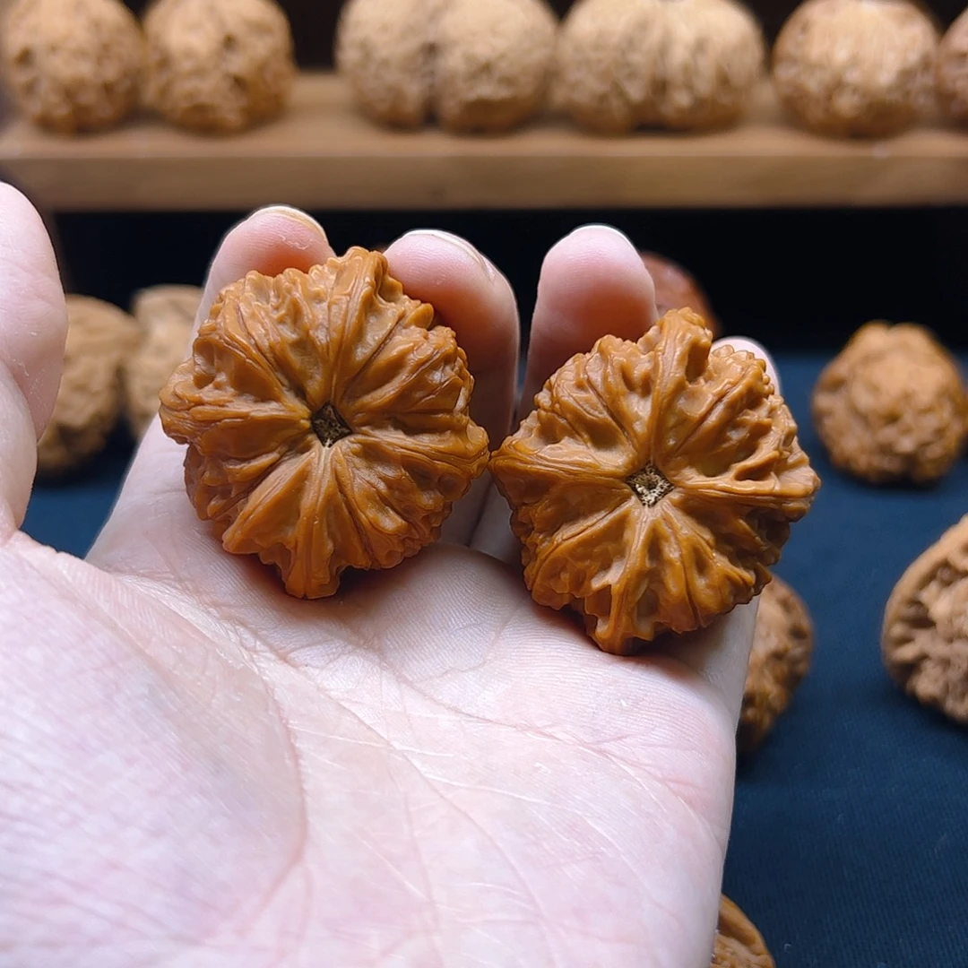 晨***七把件核桃正四棱玉玺44全品