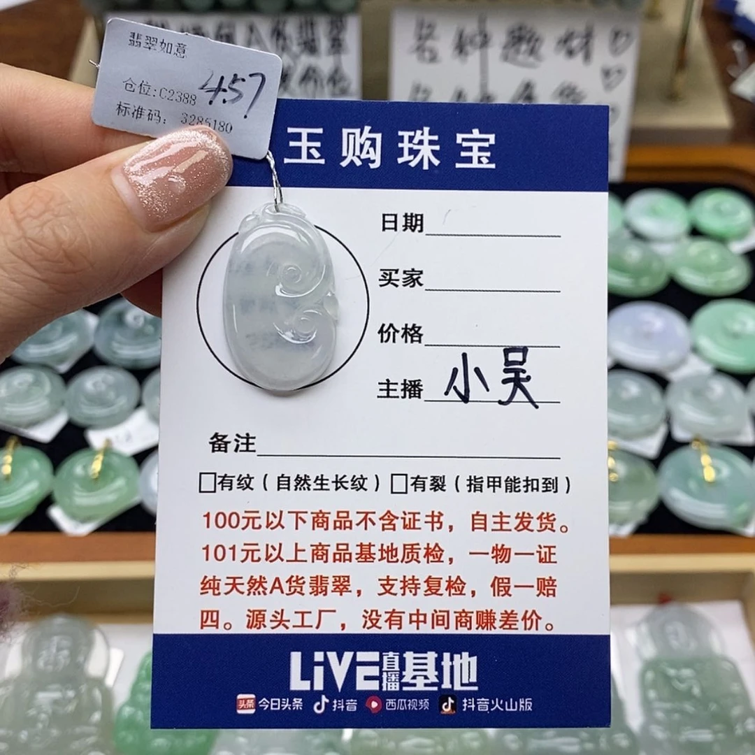 【闪购商品】翡翠颈饰未镶嵌如意