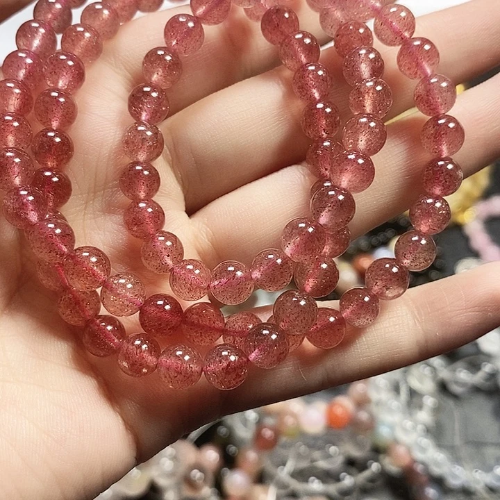 未镶嵌手链水晶草莓