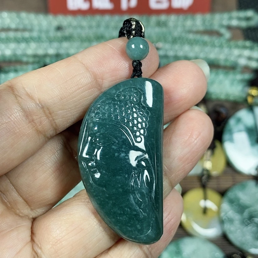 【闪购商品】翡翠颈饰未镶嵌玉吊坠翡翠玉佛头牌