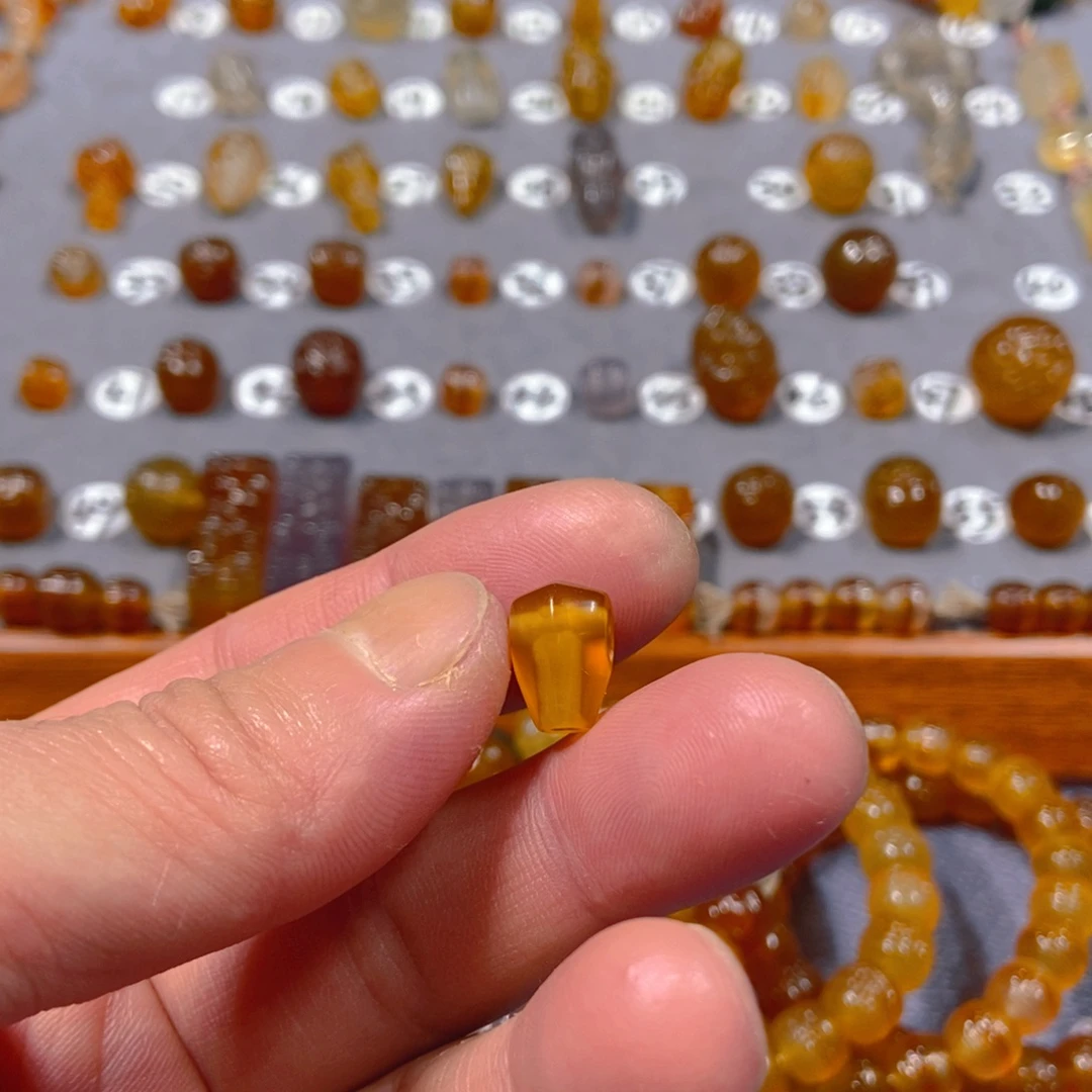 柠***酸玛瑙/玉髓合金颈饰三通