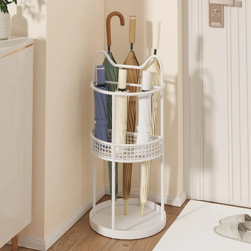 架置物架家用门口放伞筒商用进门沥水伞桶雨伞架入户收纳层架铁艺