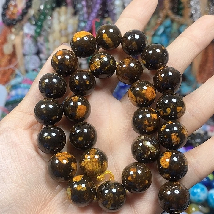 未镶嵌玛瑙/玉髓珠宝半成品三生石卡14mm