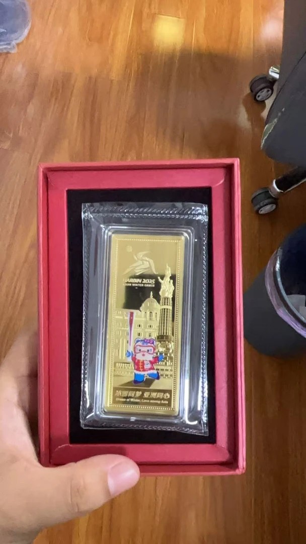 文创创意火炬条形纪念章款式随机发