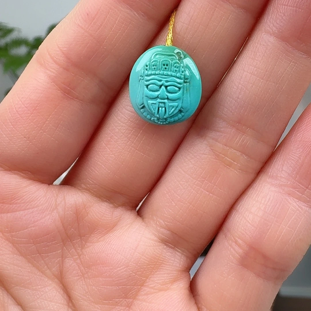 绿松石未镶嵌挂件