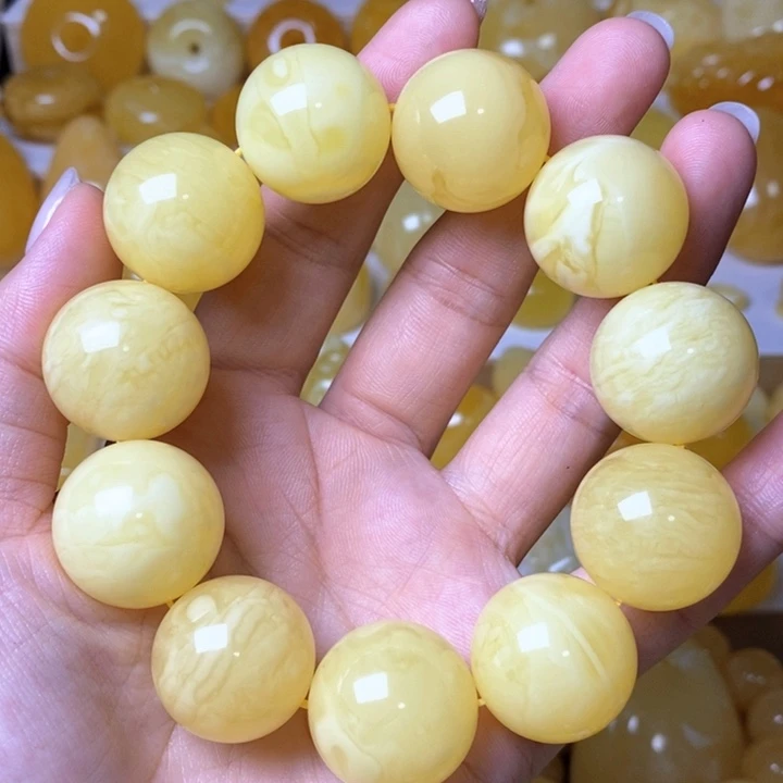 未镶嵌蜜蜡手链天然无优化琥珀蜜蜡