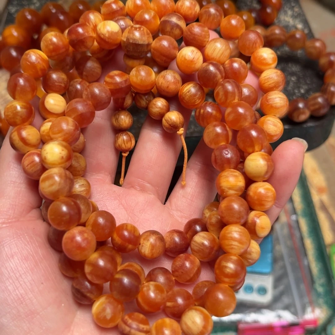 松木（琥珀木）手串/手链1.0规格108颗