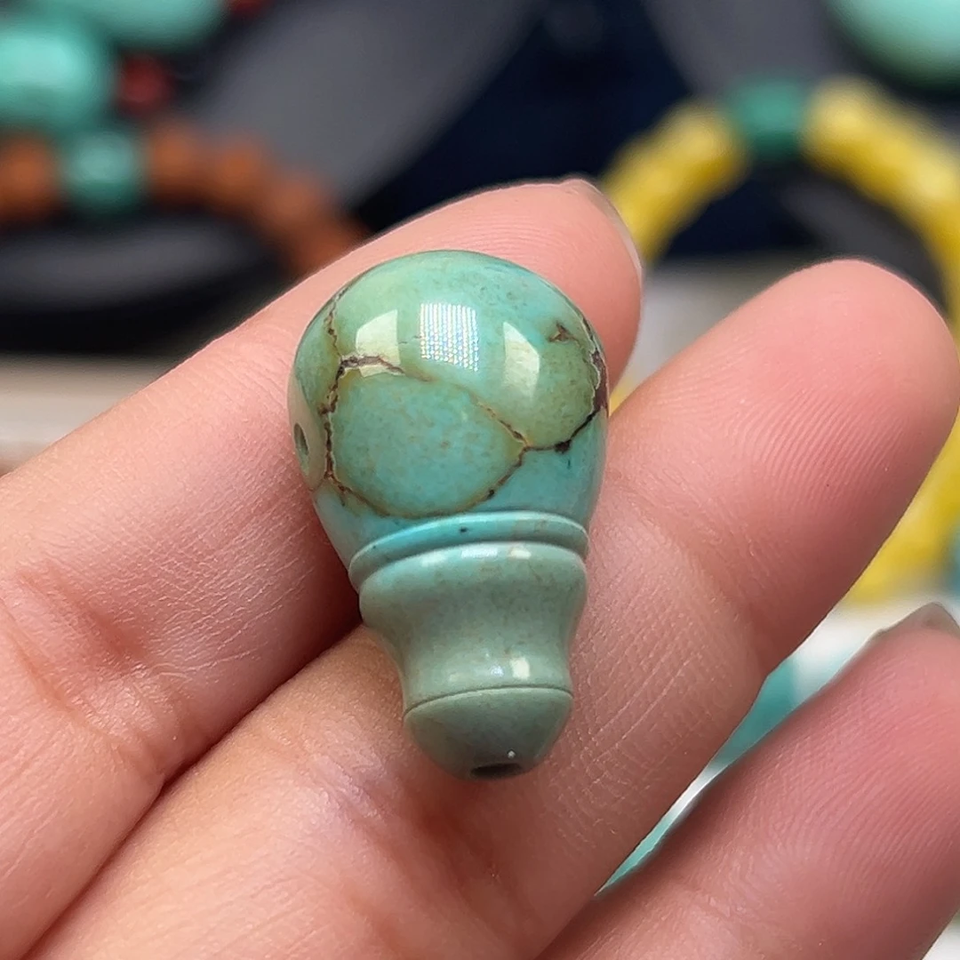 绿松石珠宝奇石足铂镶嵌