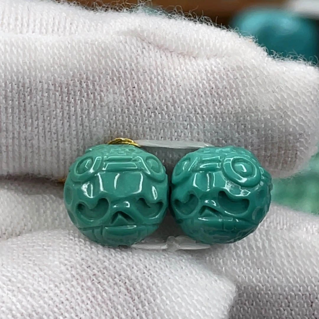 绿松石未镶嵌挂件