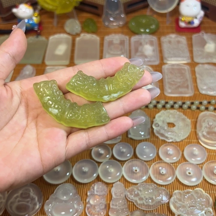 岫玉未镶嵌岫玉绿冰挂件玉衡无绳任选其一