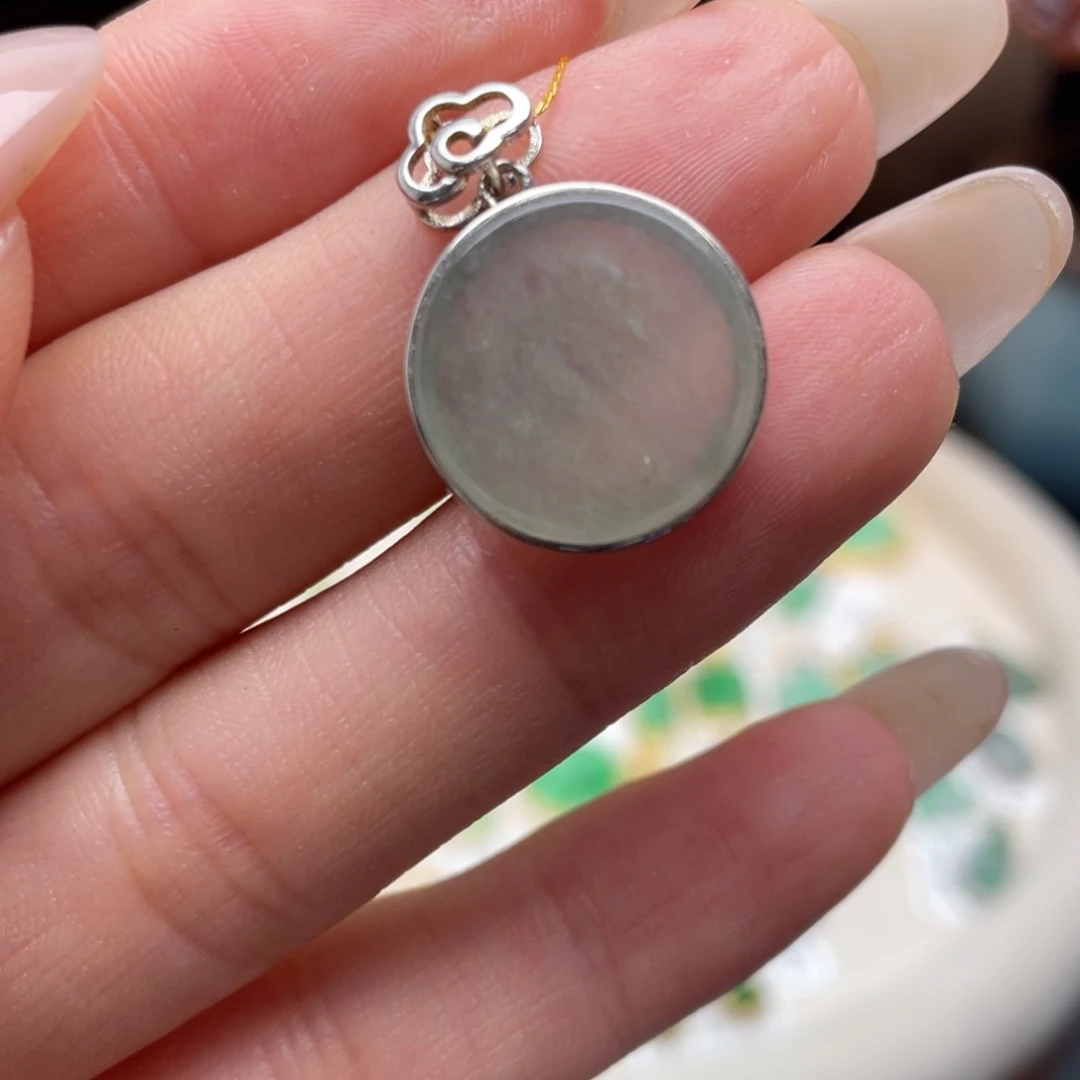 翡翠银S925镶嵌颈饰