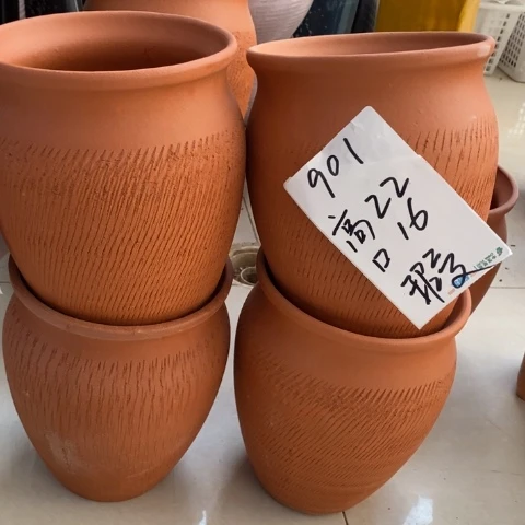 粗陶红陶花盆901