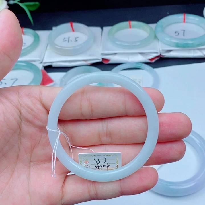 翡翠手镯未镶嵌55-56叮当