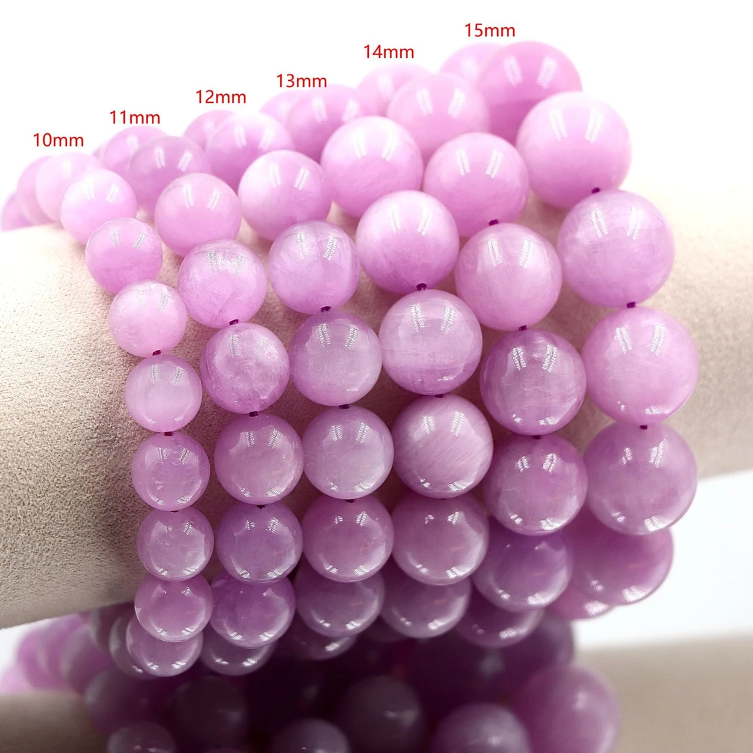 猫眼级天然老矿薰衣草色紫锂辉手串L0623-尺寸可选-多样性发一