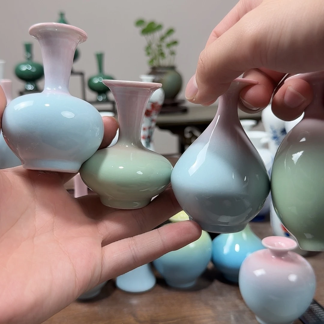 卖***姨陶瓷手工非常迷你小花器