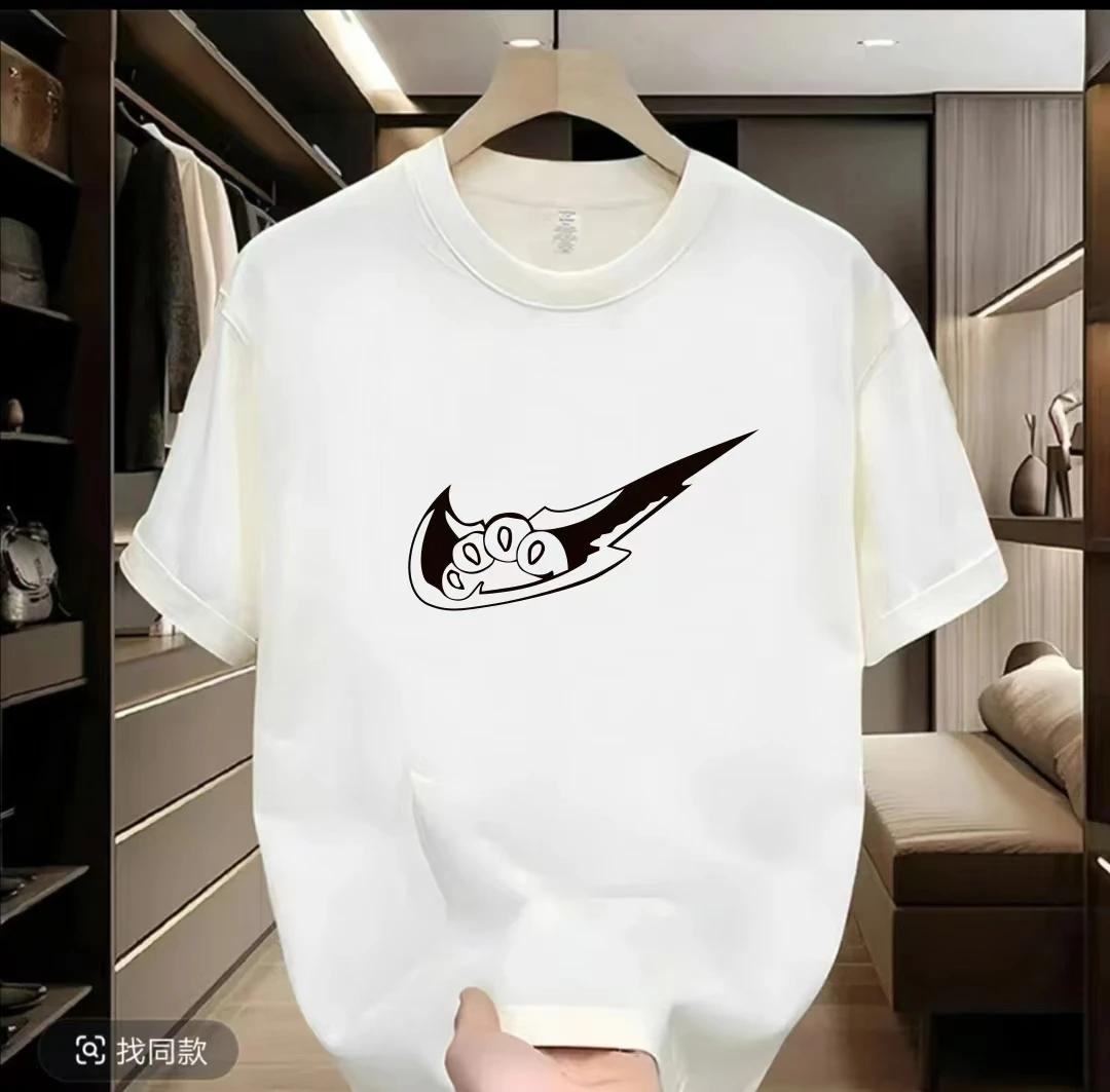 【一折清仓】夏季短袖男女同款情侣半袖休闲透气圆领潮流印花薄款