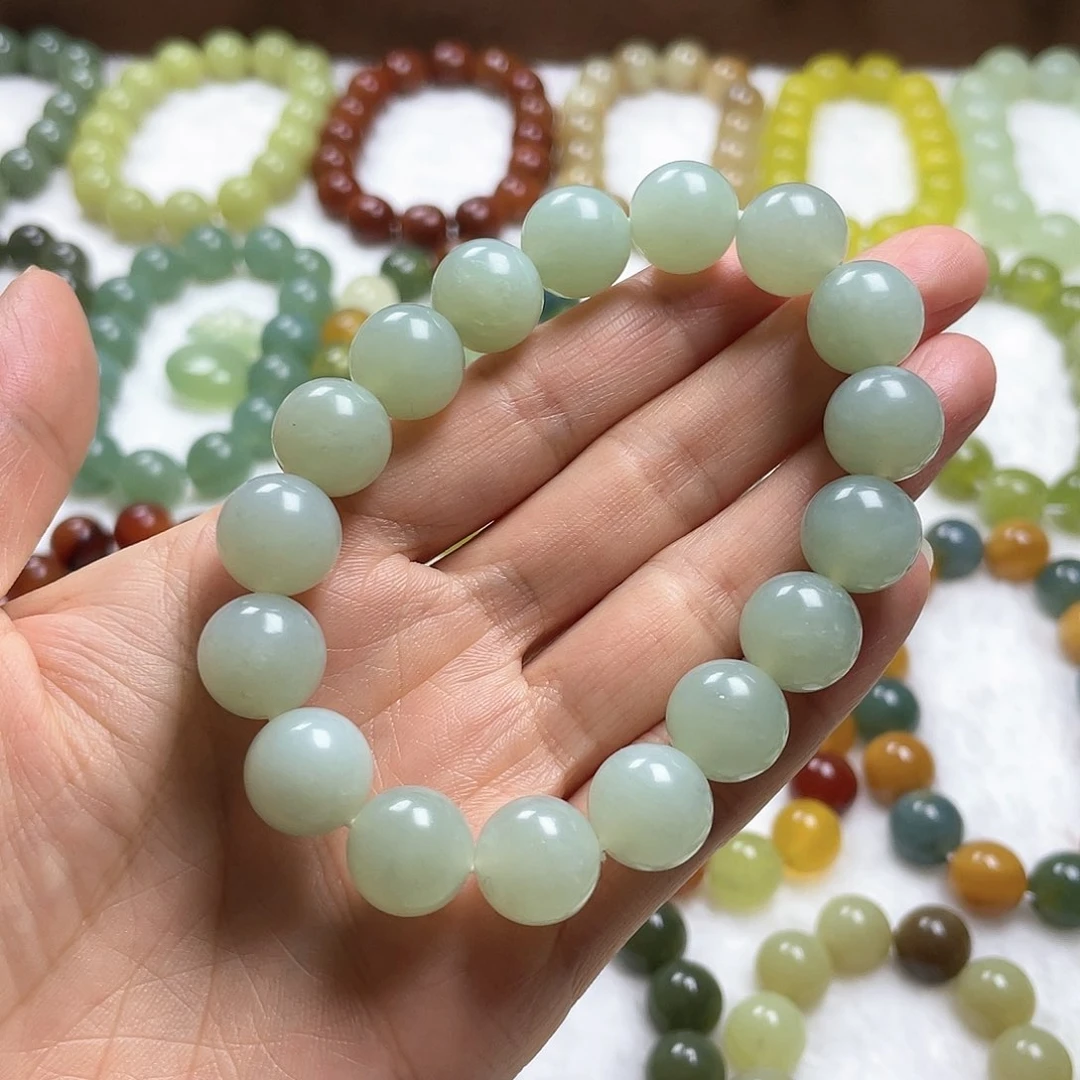 蛇纹石玉手串未镶嵌