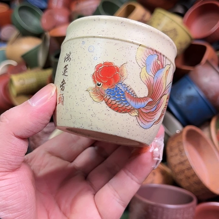 紫砂茶杯全手工紫砂主人杯