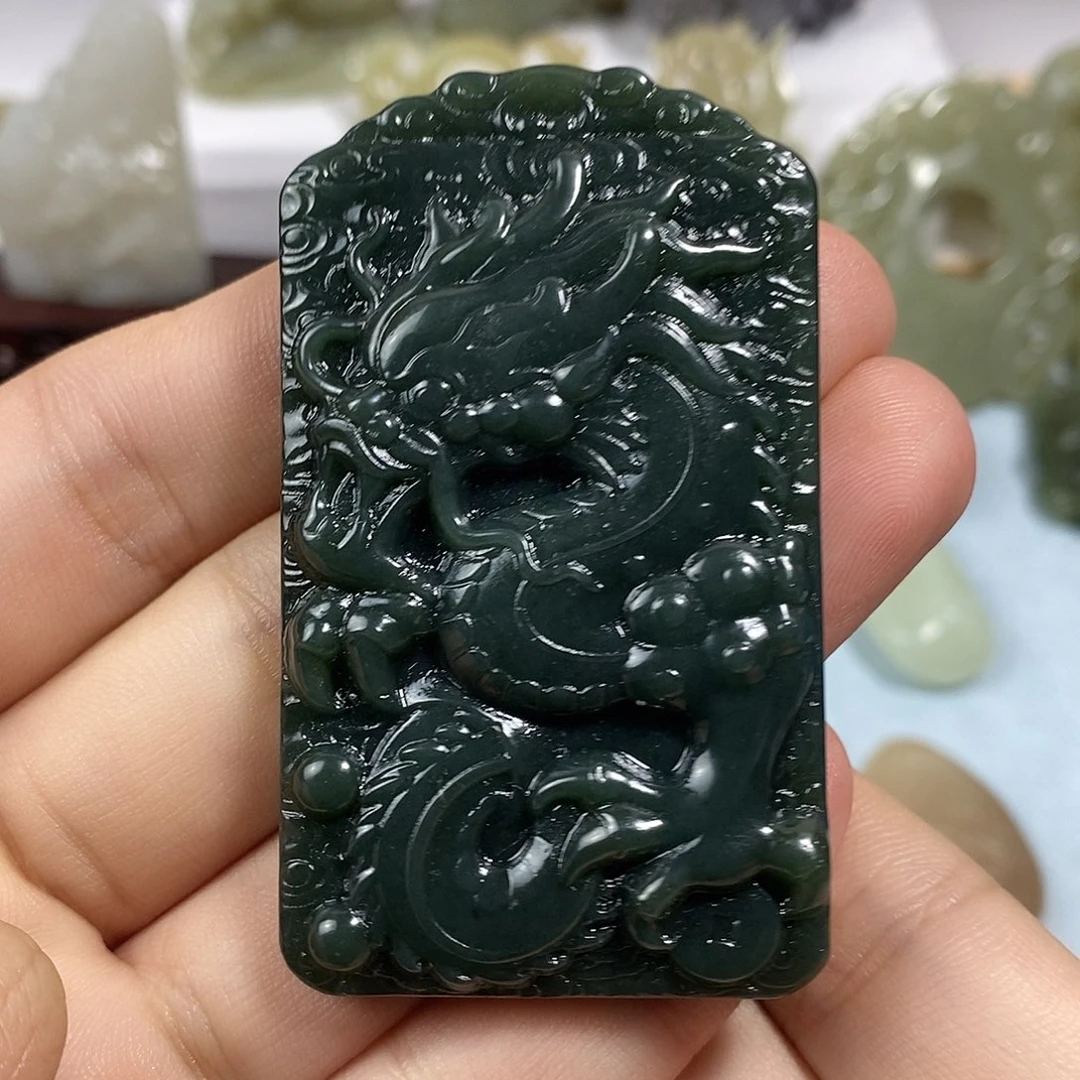 和田玉未镶嵌挂件