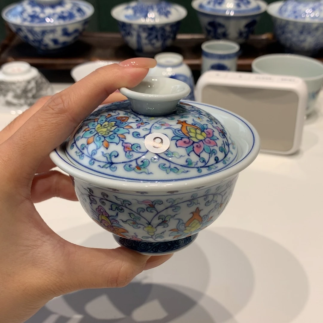 S****x9新斗彩盖碗一只鹅鹅鹅