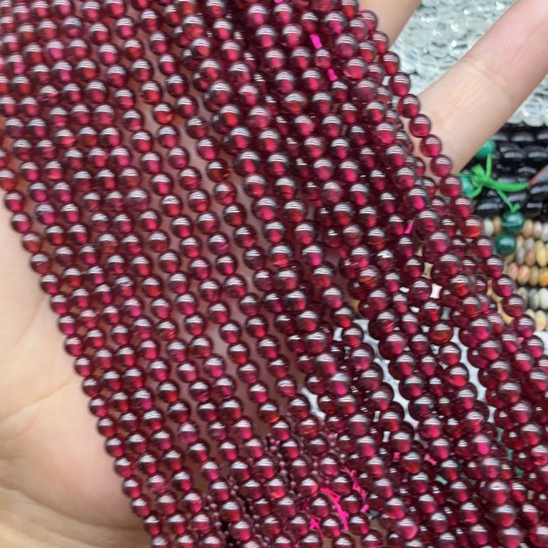 水晶珠宝半成品未镶嵌卡3+石榴一条