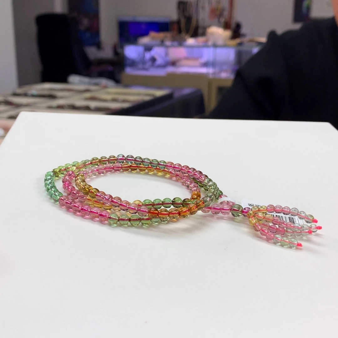 碧玺手链未镶嵌5毫米左右