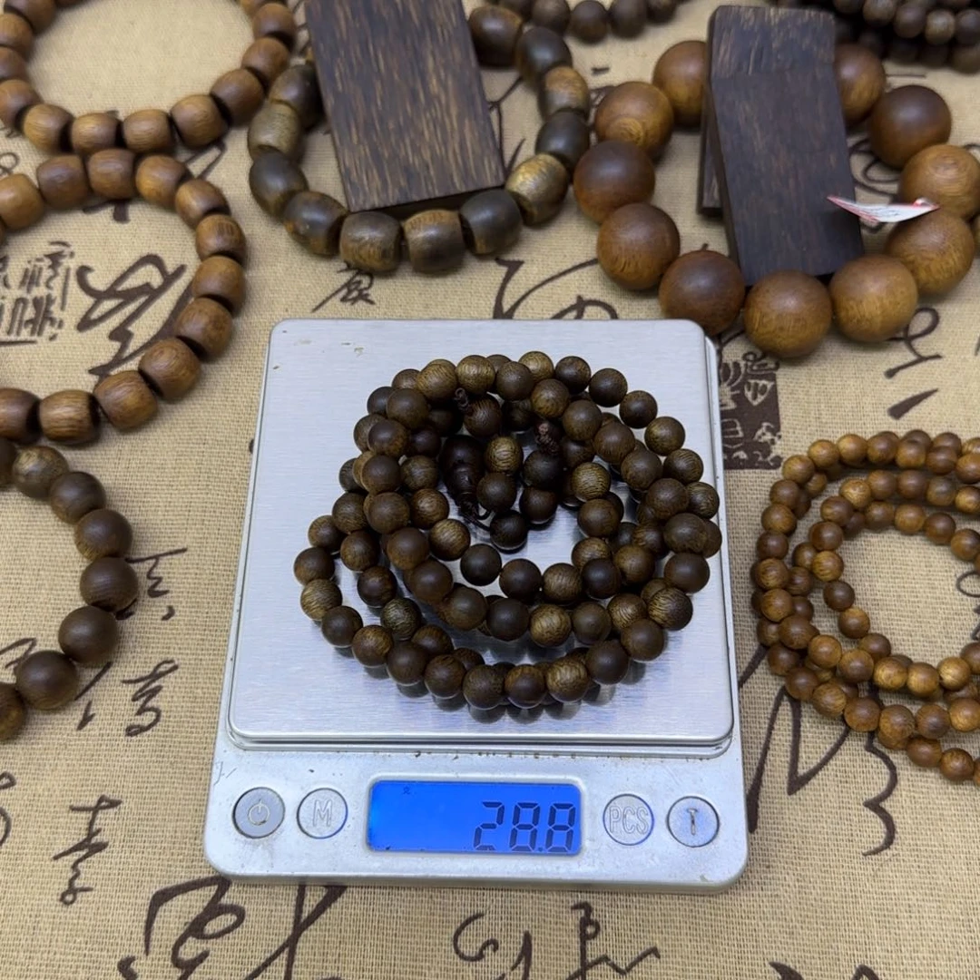 沉香沉香碎屑莺歌绿棋金沙叶卡0.8多圈+碎屑