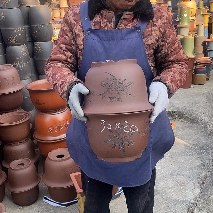 紫砂花盆紫砂花盆