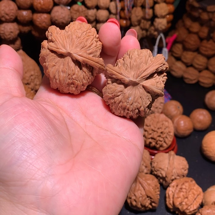 核桃手串/手链异形白狮子