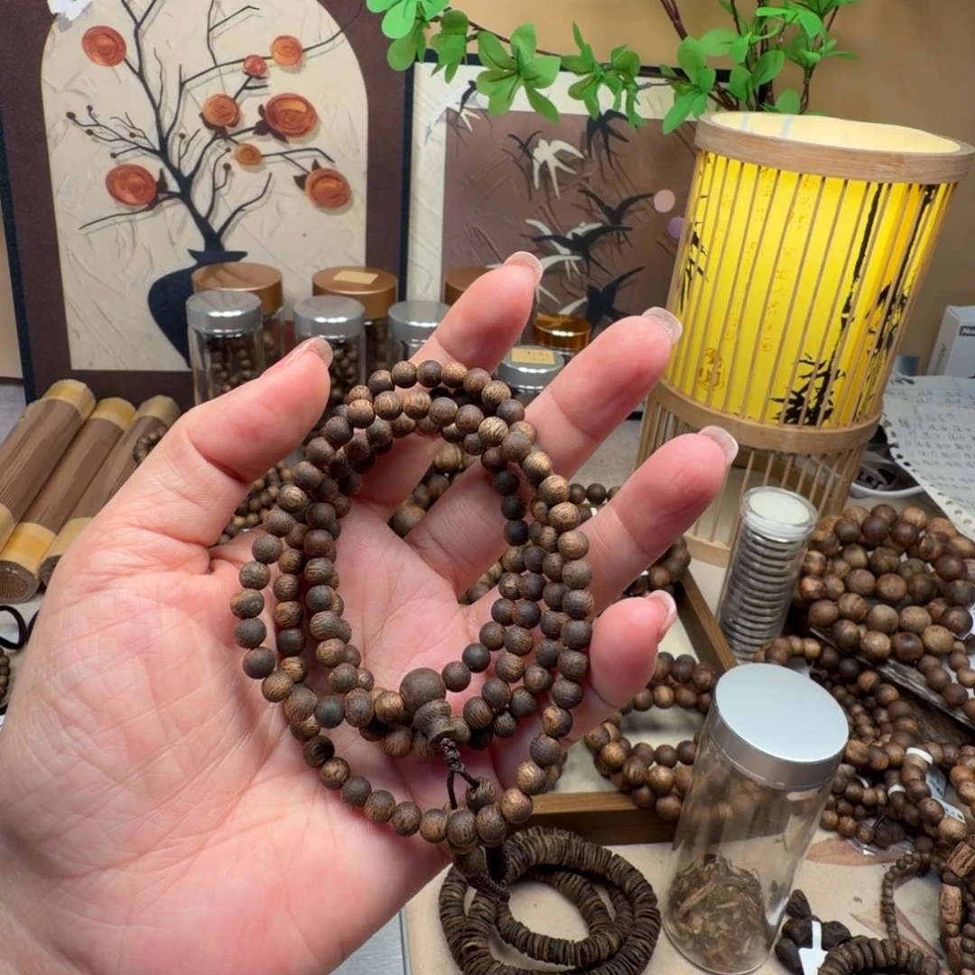 沉香碎屑沉香圆珠卡5多圈8克