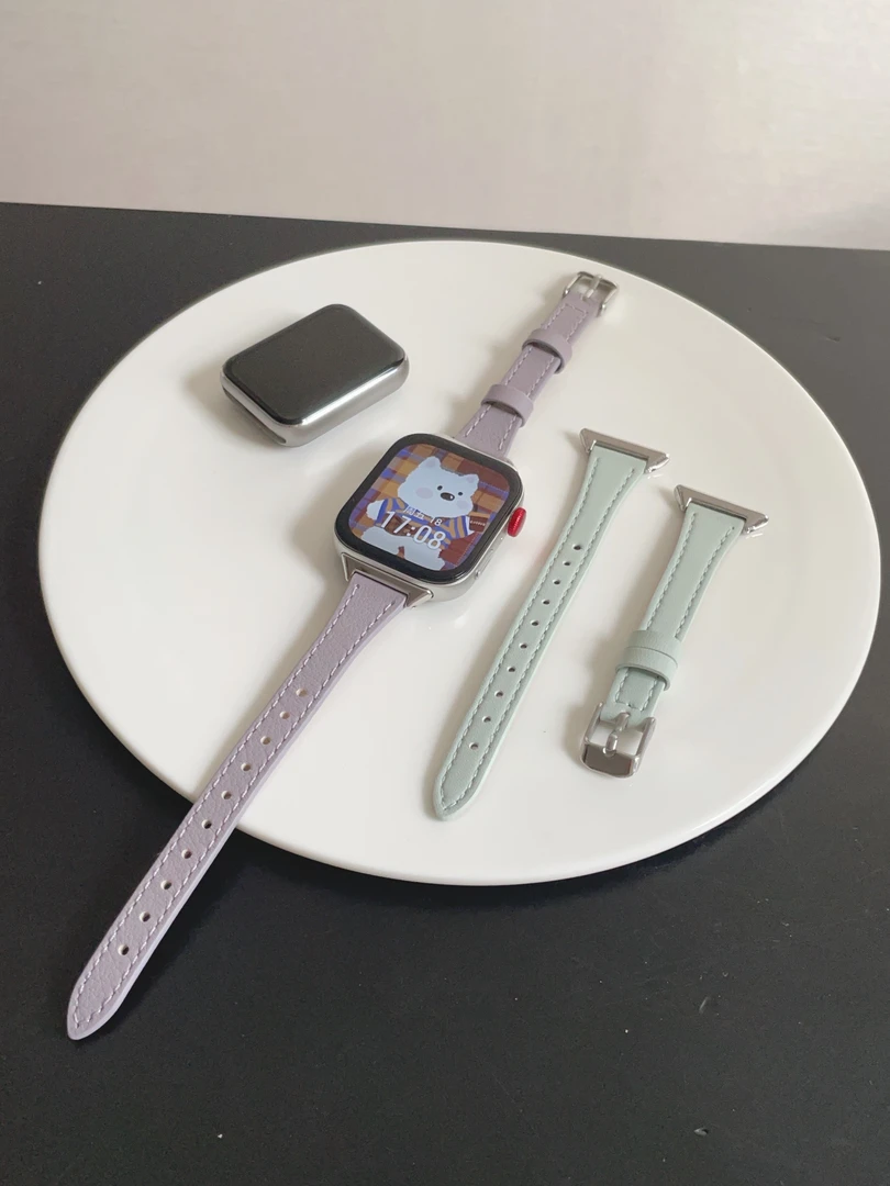 适用小米手环9pro表带超细小蛮腰8pro温柔皮质小米红米watch5腕带