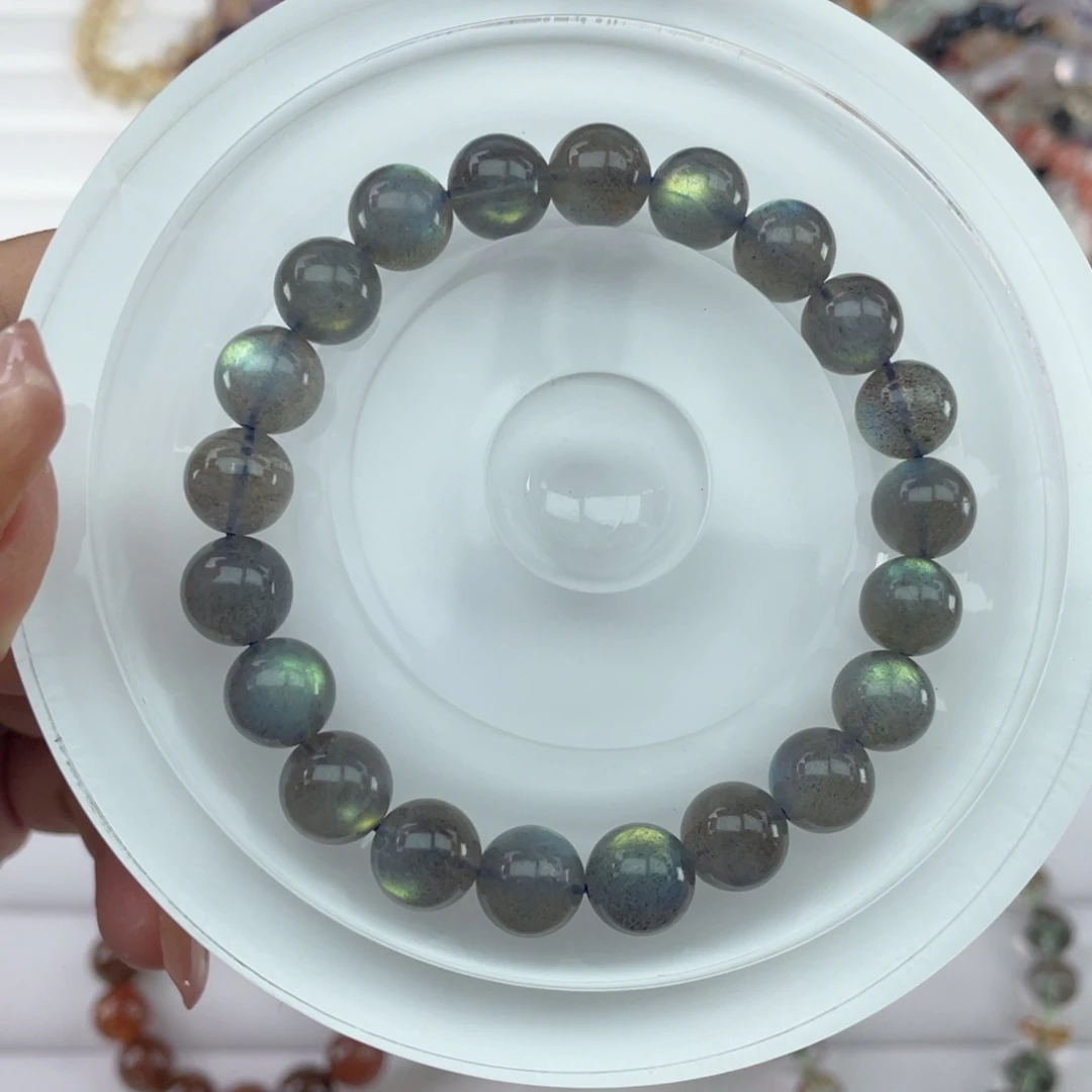 未镶嵌手链水晶009灰月光9m+