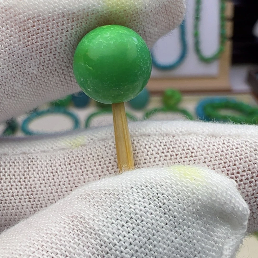 无非金属菜籽绿圆珠9.9m w