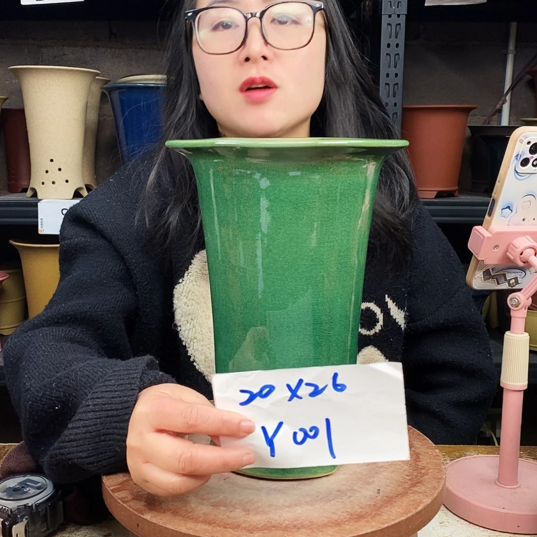 紫砂一只花盆货号Y001